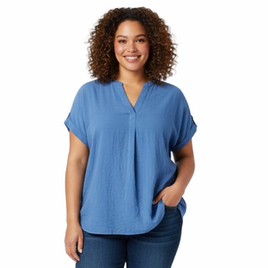 Rachel by Rachel Roy Beautiful Spring Summer Blue Woman Lady Size XXL Top Shirt